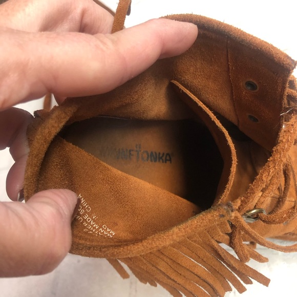Minnetonka Wedge fringe booties - Picture 8 of 16